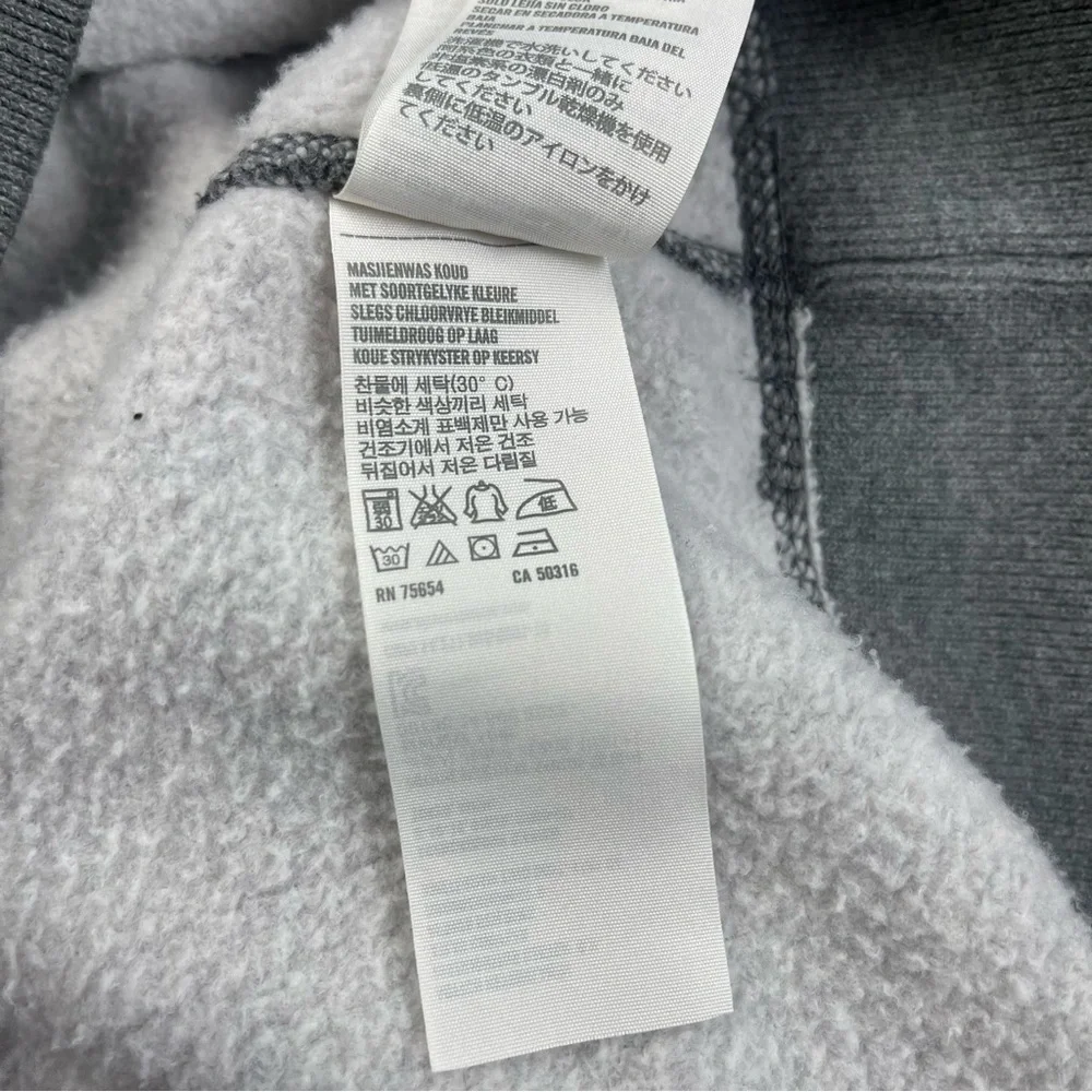 Abercrombie & Fitch Vintage Muscle Fit Gray Henley Mock Neck Sweatshirt - Picture 11 of 13